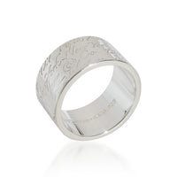 Tiffany & Co. Sterling Silver  Wide Notes Ring