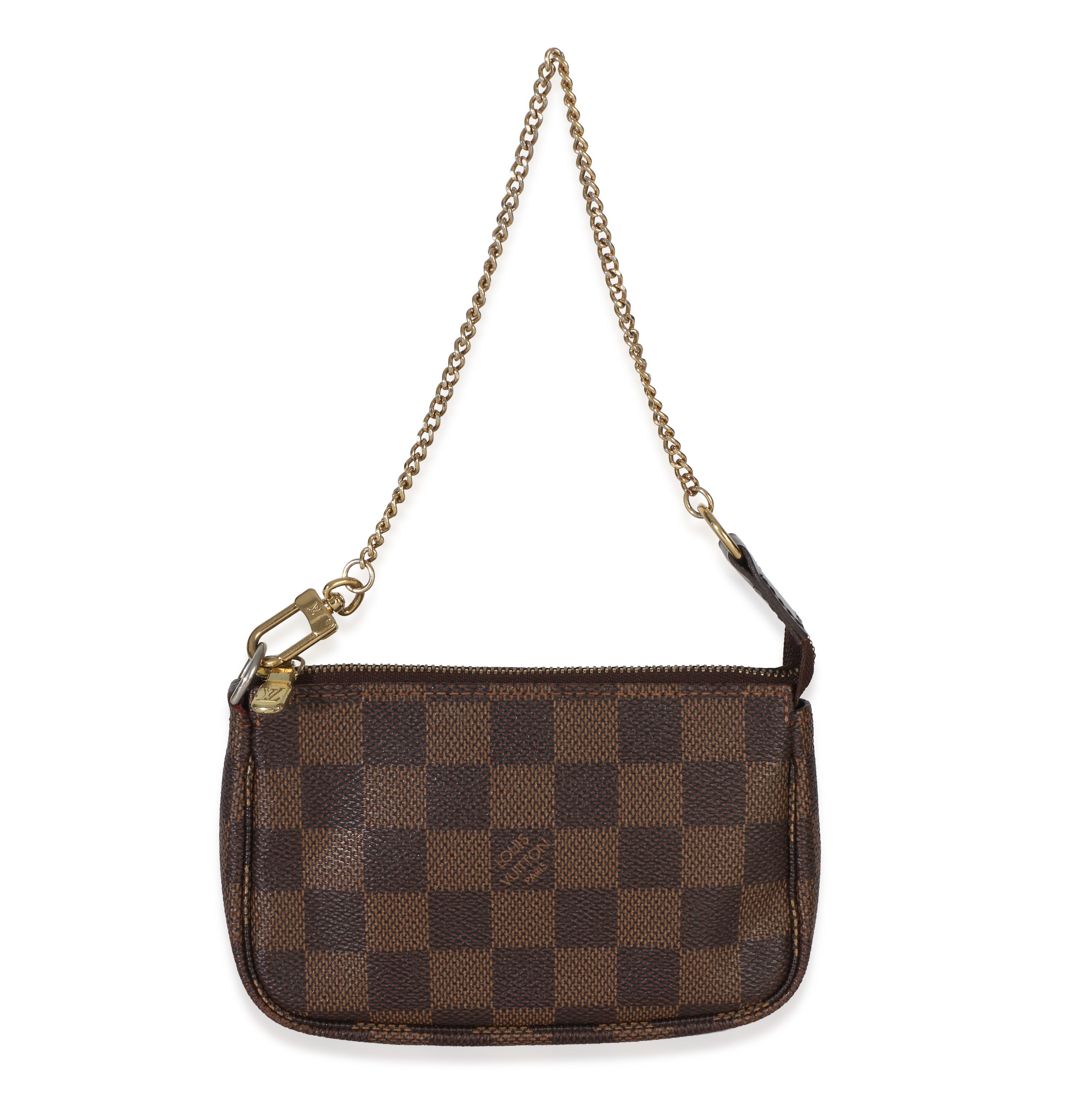 Louis Vuitton Damier Ebene Canvas Mini Pochette Accessoires Handbag id