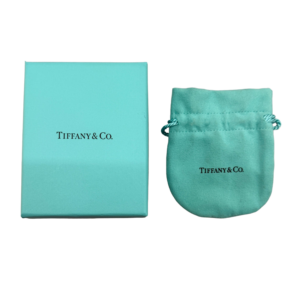 Tiffany & Co. Sterling Silver Diamond Elsa Peretti Diamond By The Yard Pendant box