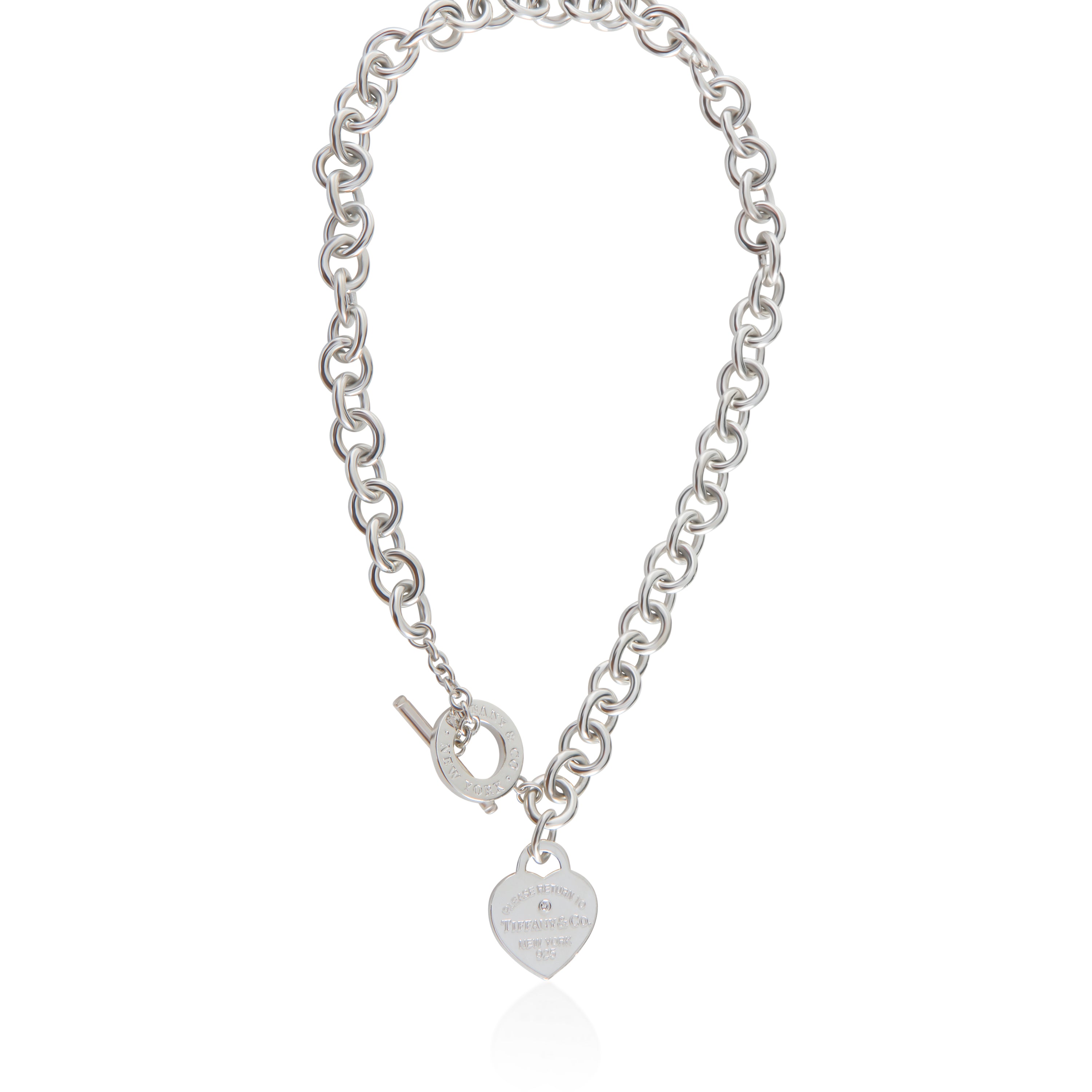 Tiffany & Co. Sterling Silver Diamond Necklace fv