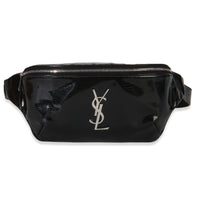Saint Laurent Black Calfskin Lizard Embossed Monogram Belt Bag Handbag id