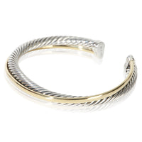 David Yurman Yellow Gold & Sterling Silver  5mm Crossover Bracelet 2