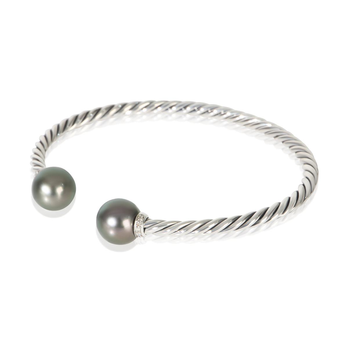 David Yurman Sterling Silver Diamond Solari Bracelet 2