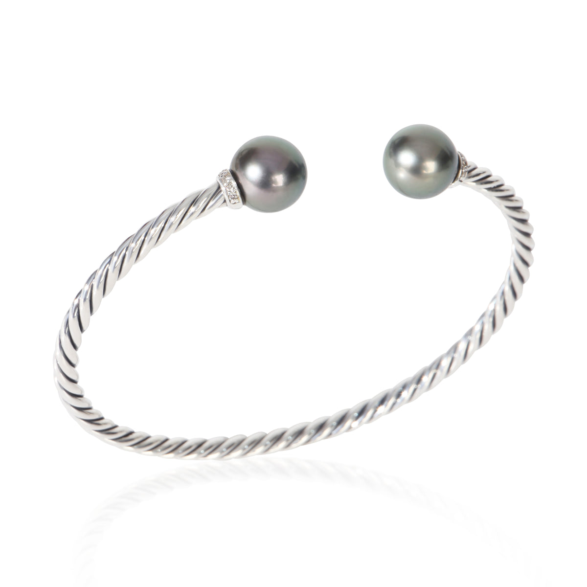 David Yurman Sterling Silver Diamond Solari Bracelet 4