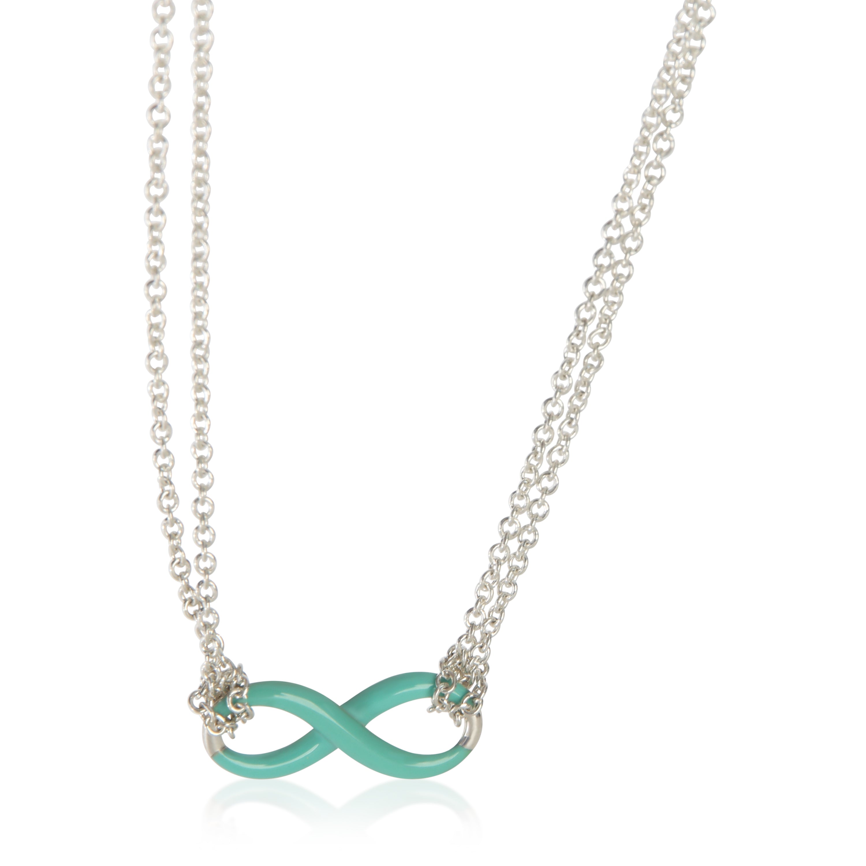 Tiffany & Co. Sterling Silver  Infinity Necklace fv