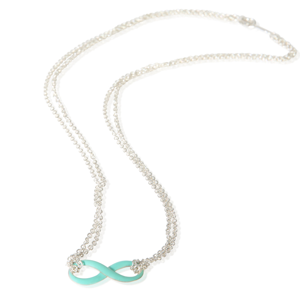 Tiffany & Co. Sterling Silver  Infinity Necklace 3