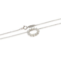 Tiffany & Co. Platinum Diamond Open Circle Pendant 2