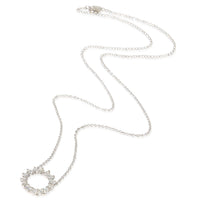 Tiffany & Co. Platinum Diamond Open Circle Pendant 3