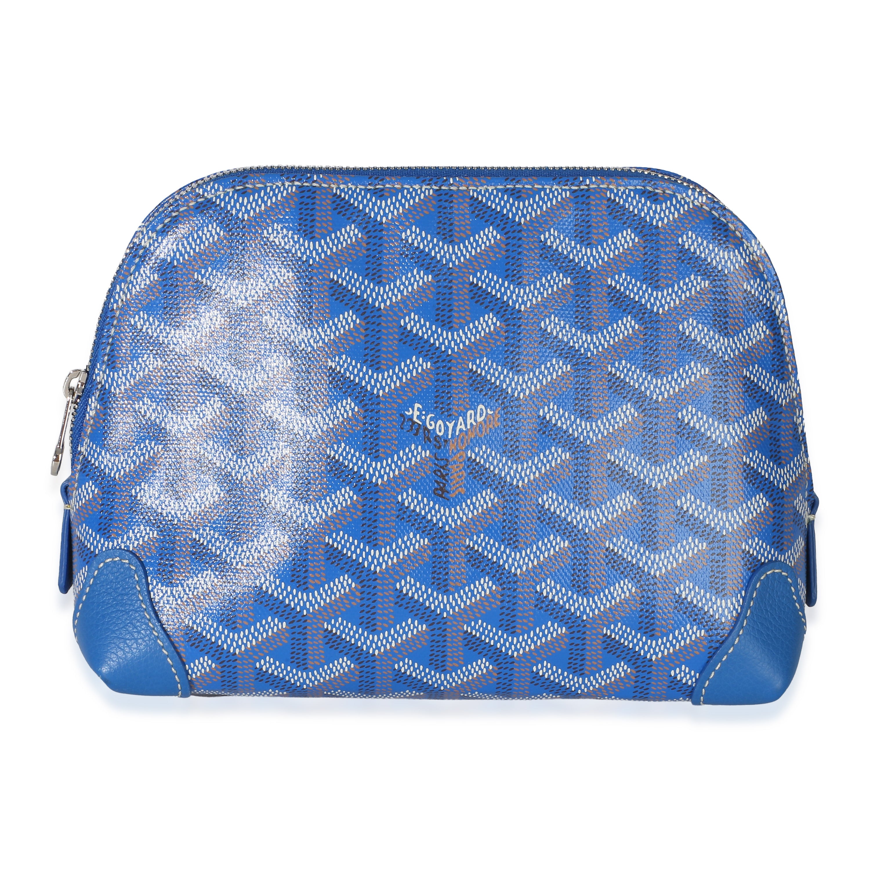 Goyard Blue ine Canvas Vendome Cosmetic Pouch Handbag id