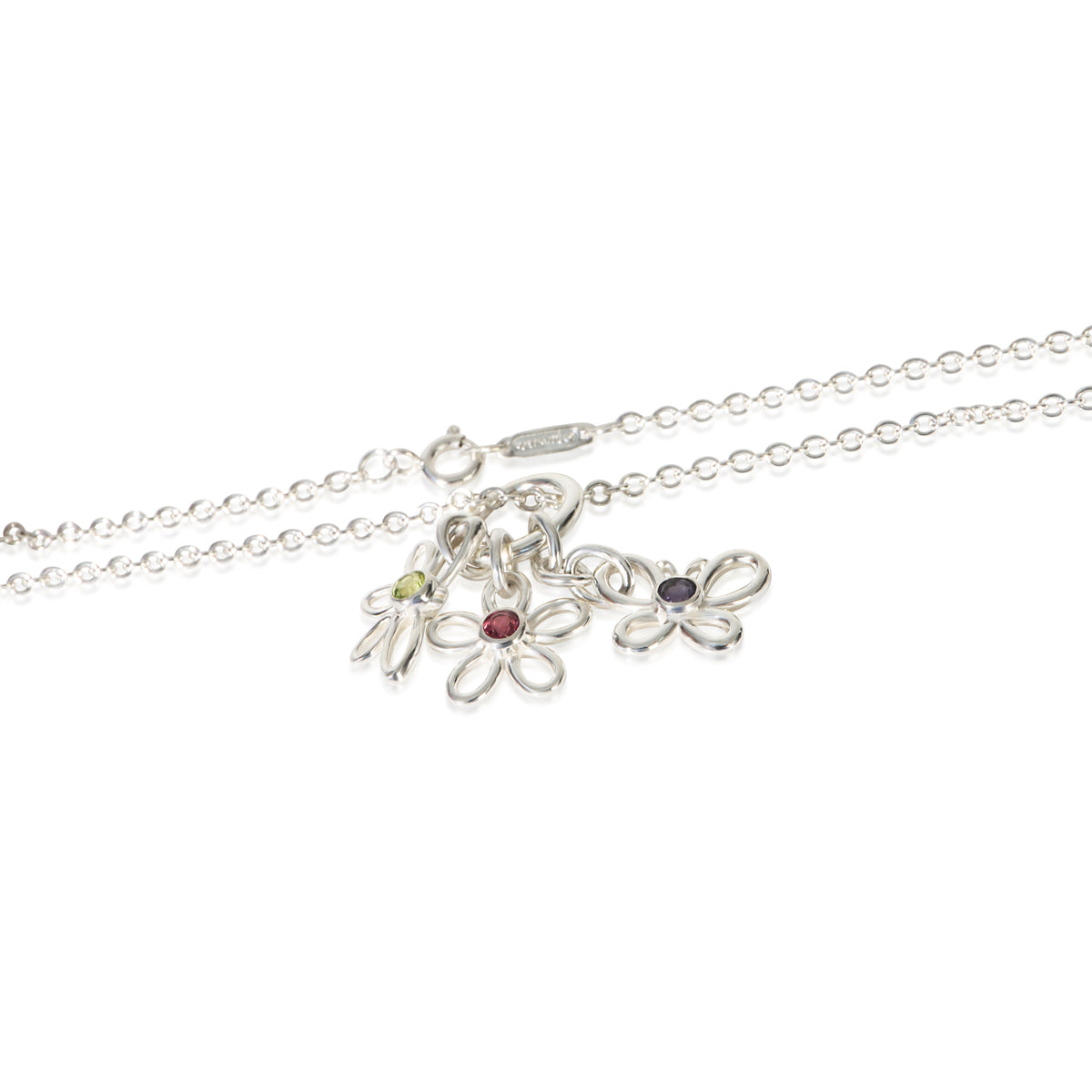 Tiffany & Co. Sterling Silver Peridot and Topaz Flower, Butterfly & Dragonfly Ch 2