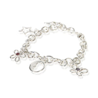 Tiffany & Co. Sterling Silver  Flower, Butterfly & Dragonfly Charm Bracelet 2