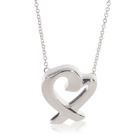 Tiffany & Co. Sterling Silver  Paloma Picasso Loving Heart Pendant fv