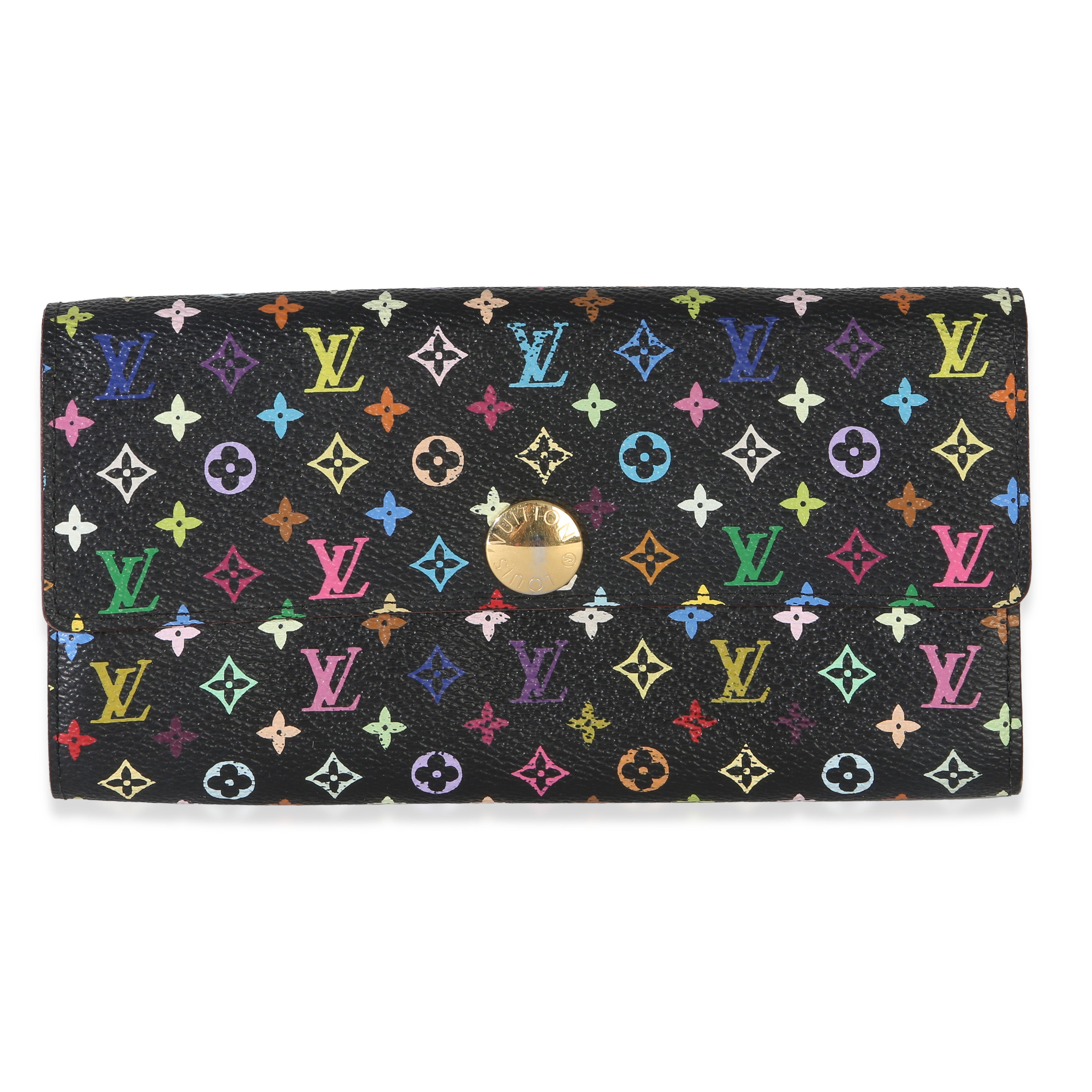Louis Vuitton Black Multicolore Monogram Canvas Sarah Wallet Wallet id