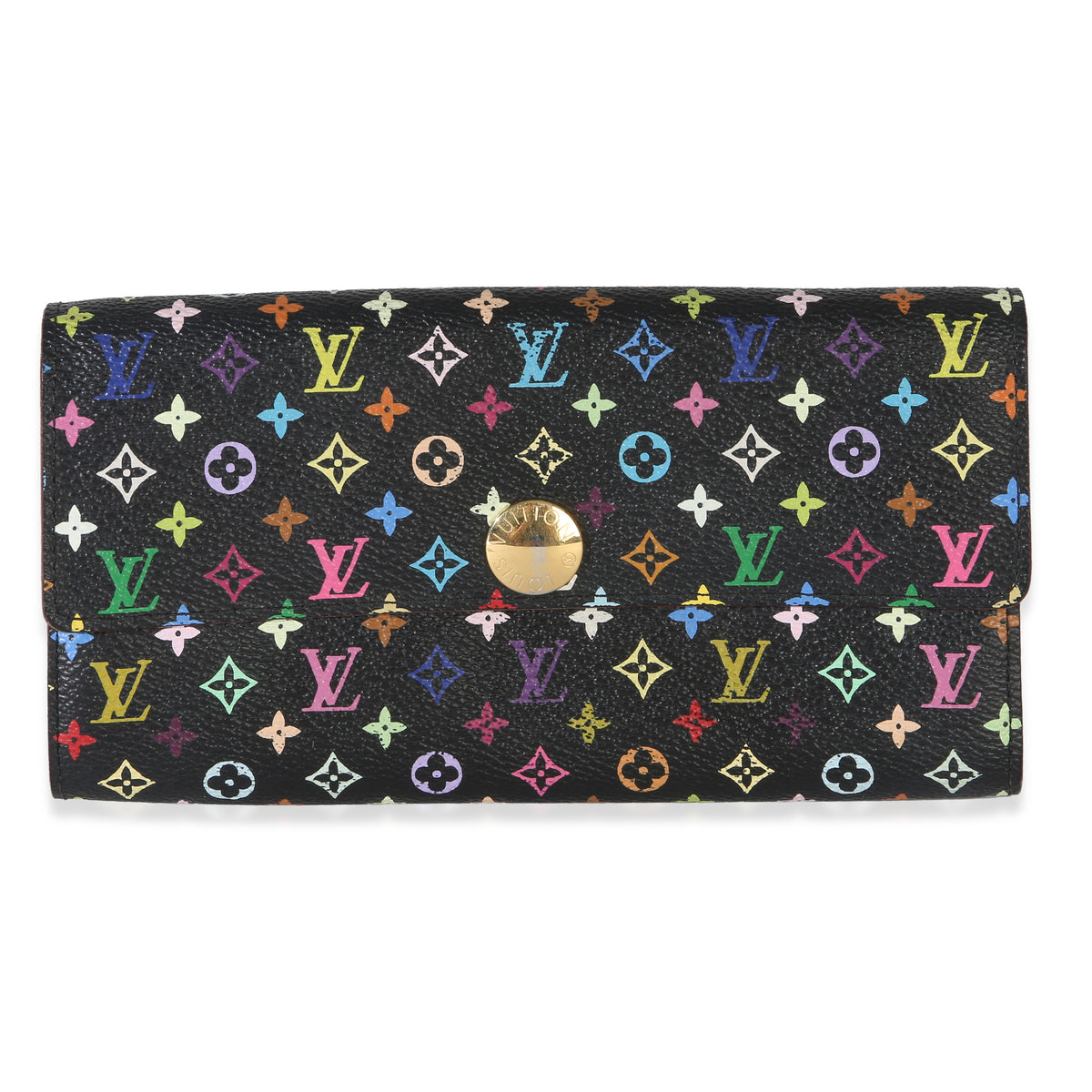 Louis Vuitton Black Multicolore Monogram Canvas Sarah Wallet Wallet id