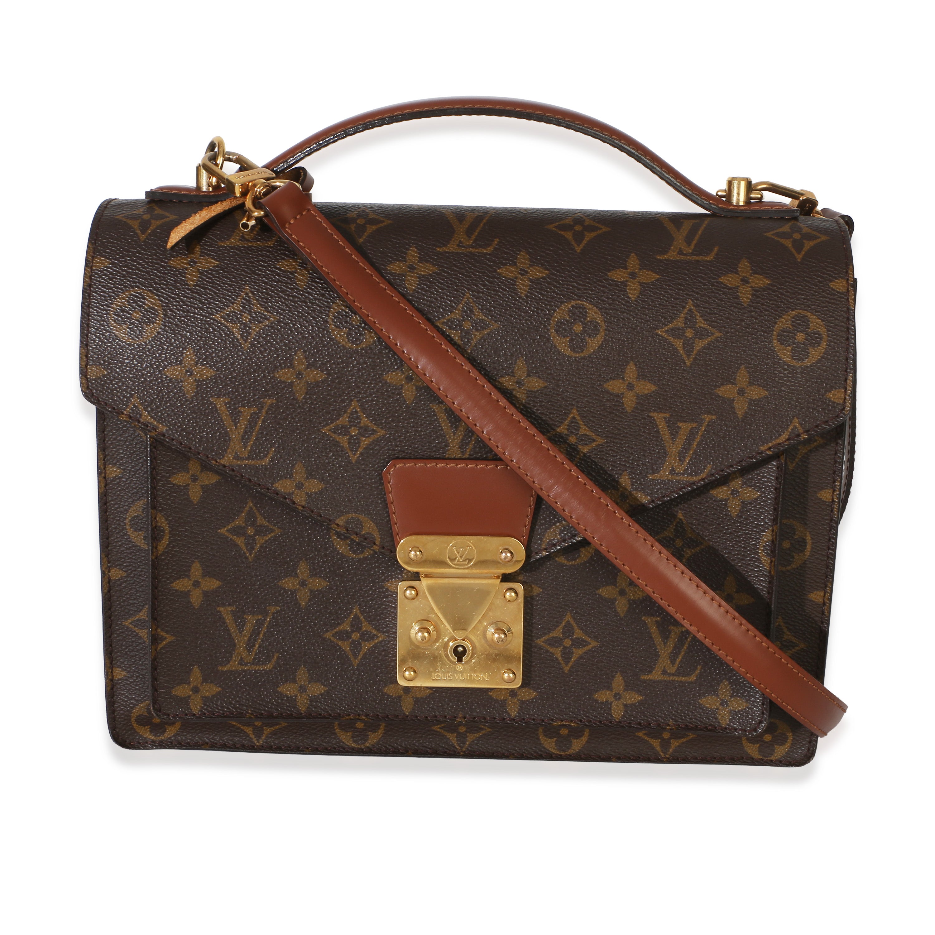 Louis Vuitton Monogram Canvas Calfskin Concorde Handbag id