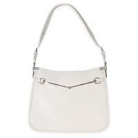 Gucci White Calfskin Horsebit Slim Shoulder Bag Handbag id