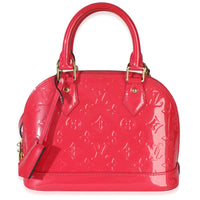 Louis Vuitton Hot Pink Vernis Alma BB Handbag fv