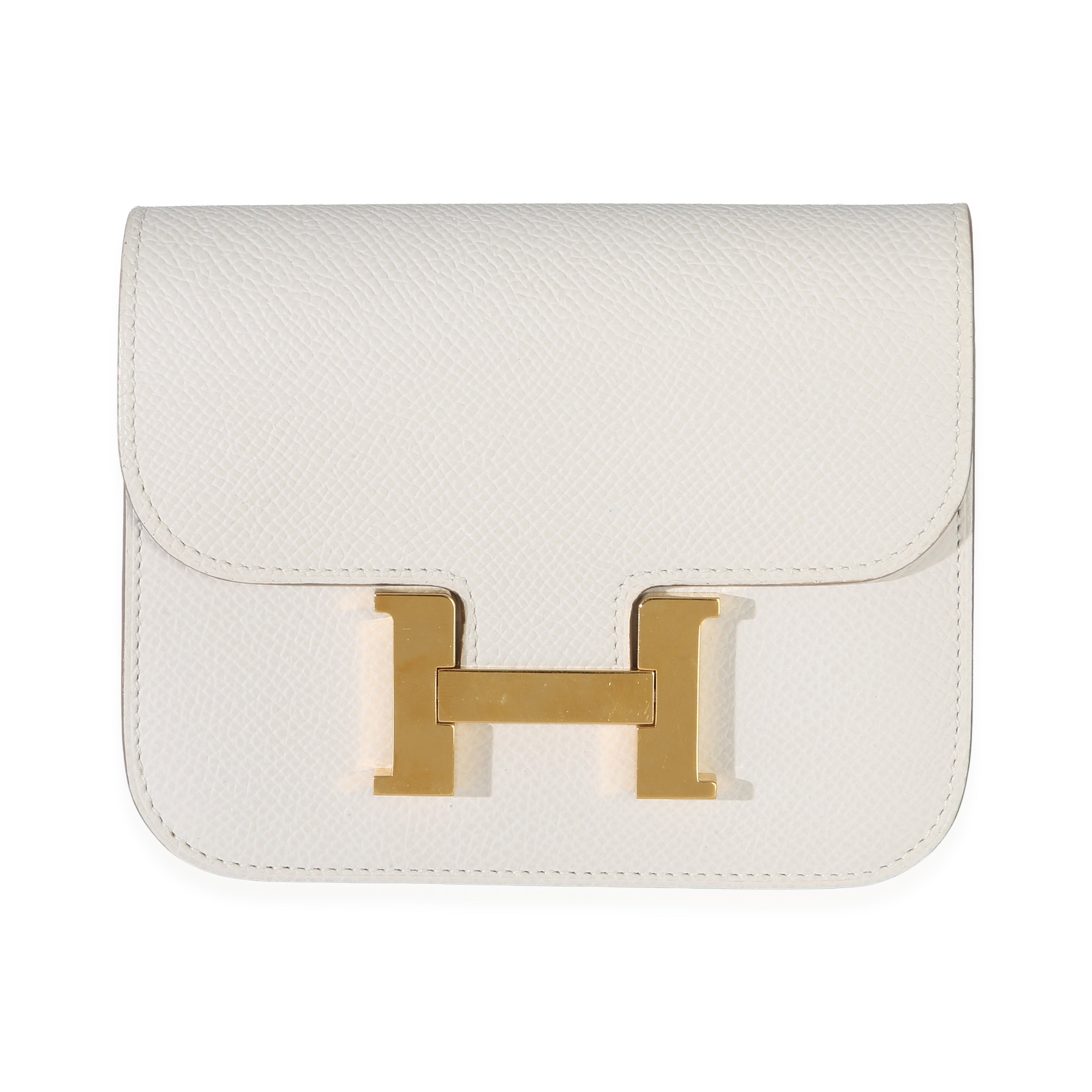 Hermès Craie Epsom Constance Slim Wallet GHW Wallet id