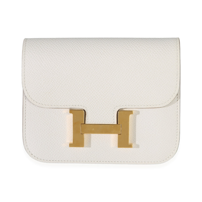 Hermès Craie Epsom Constance Slim Wallet GHW Wallet id