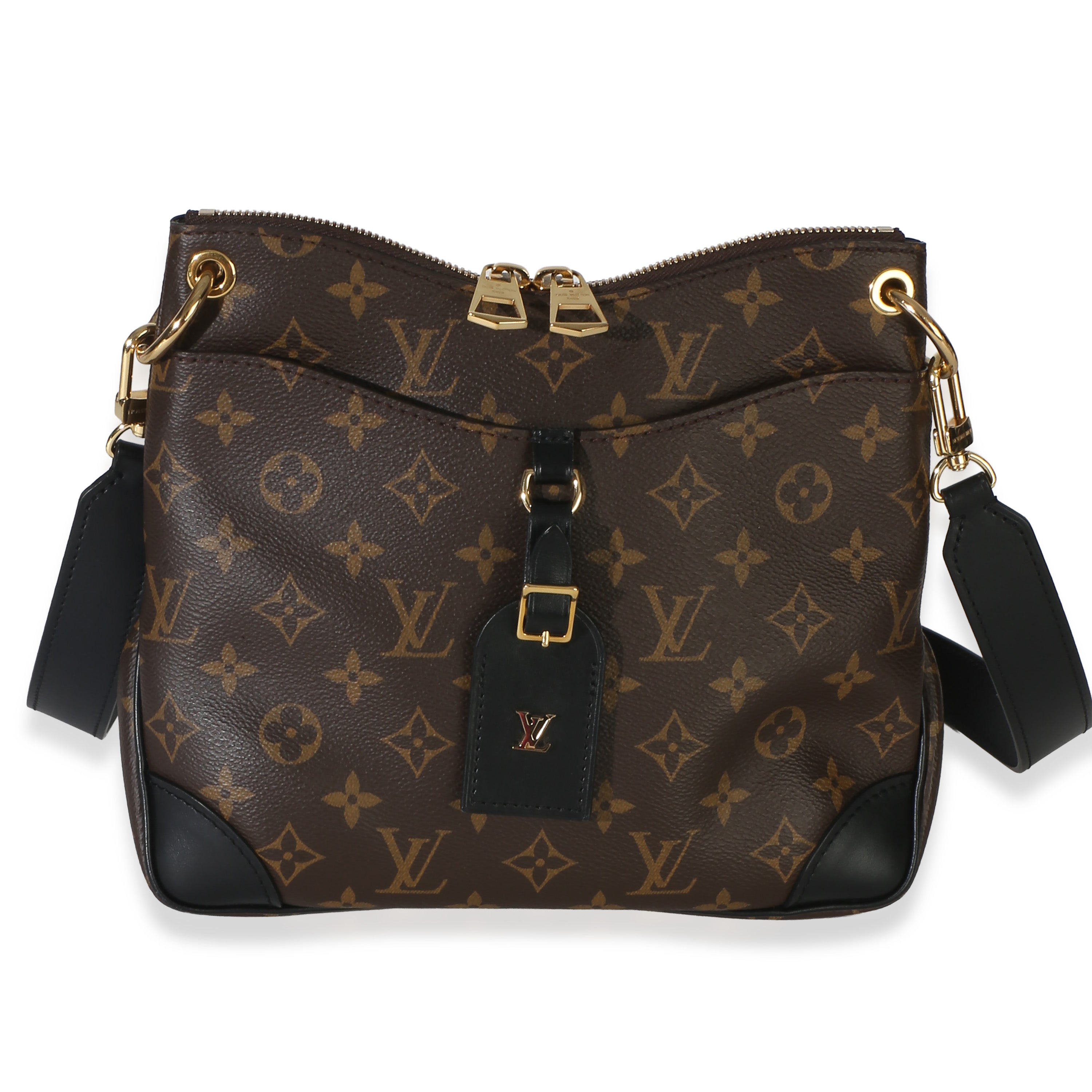 Louis Vuitton Black Monogram Canvas Odeon PM NM Handbag id