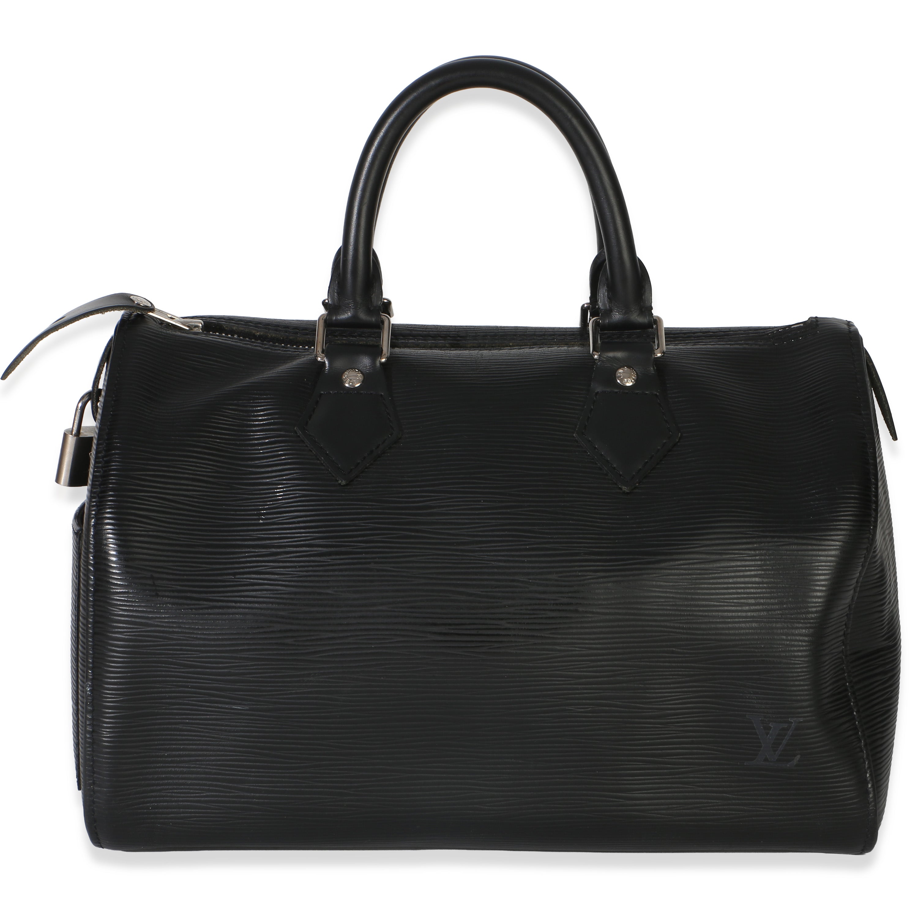 Louis Vuitton Black Epi Speedy 25 Handbag id