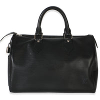 Louis Vuitton Black Epi Speedy 25 Handbag id