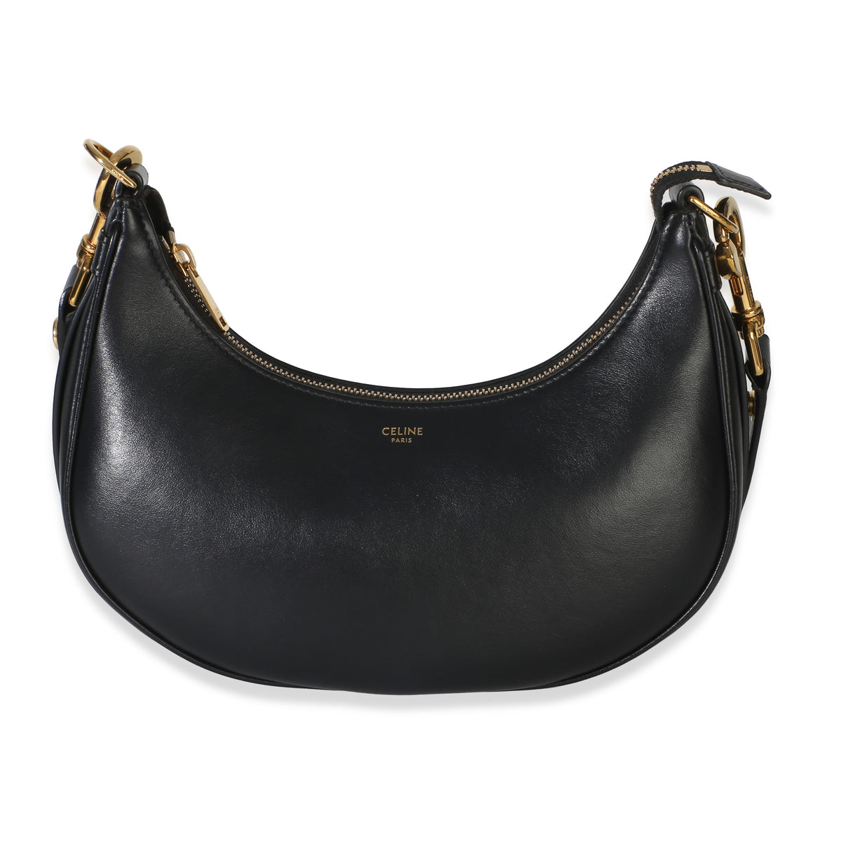 Celine Black Smooth Calfskin Medium Ava Strap Bag Handbag id