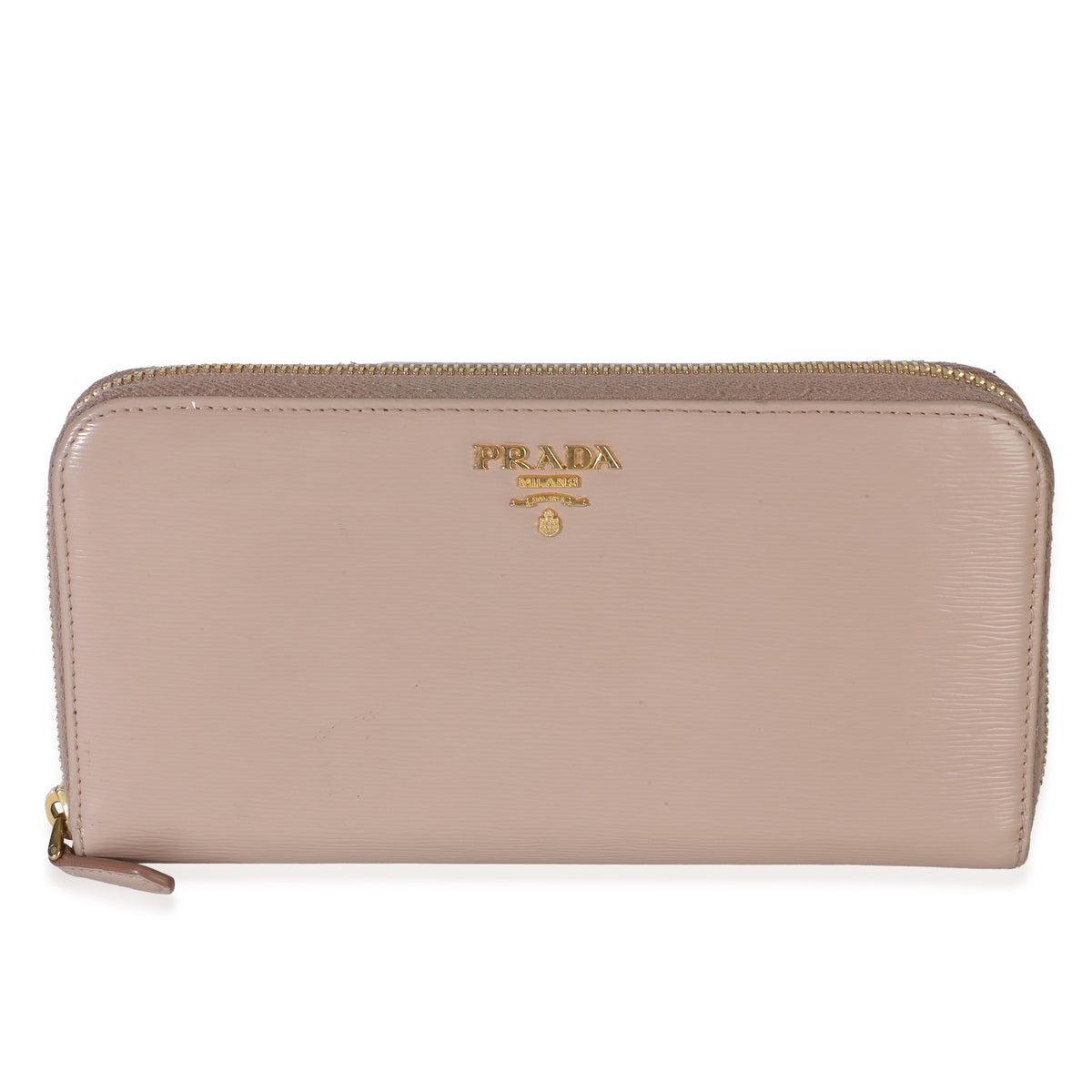 Prada Light Pink Vitello Move Zip Around Wallet Wallet id
