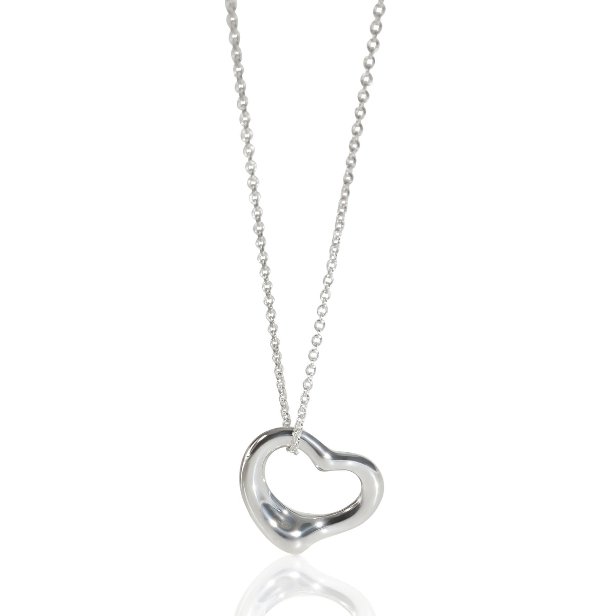 Tiffany & Co. Sterling Silver  Elsa Peretti Open Heart Pendant