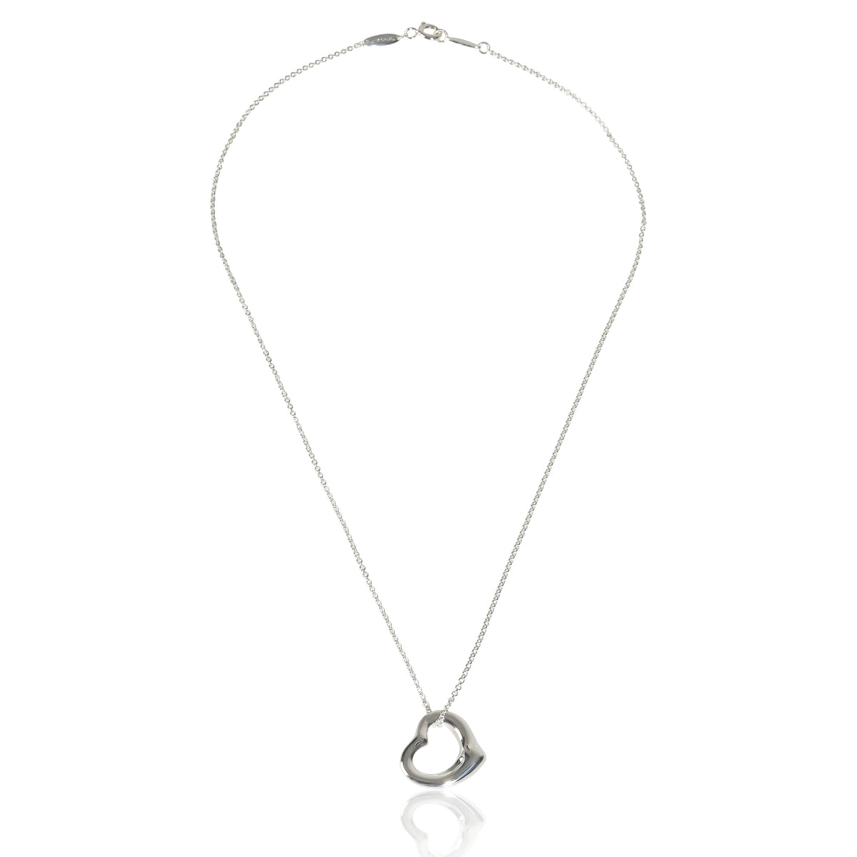 Tiffany & Co. Sterling Silver  Elsa Peretti Open Heart Pendant