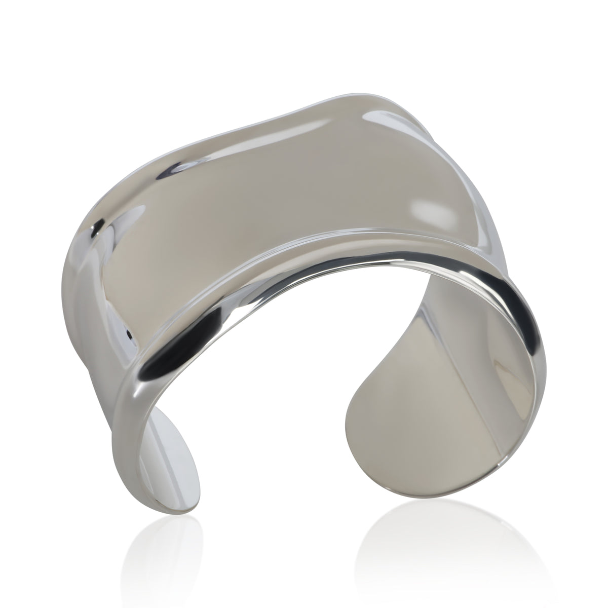 Tiffany & Co. Sterling Silver  Elsa Peretti Bone Cuff Bracelet pv