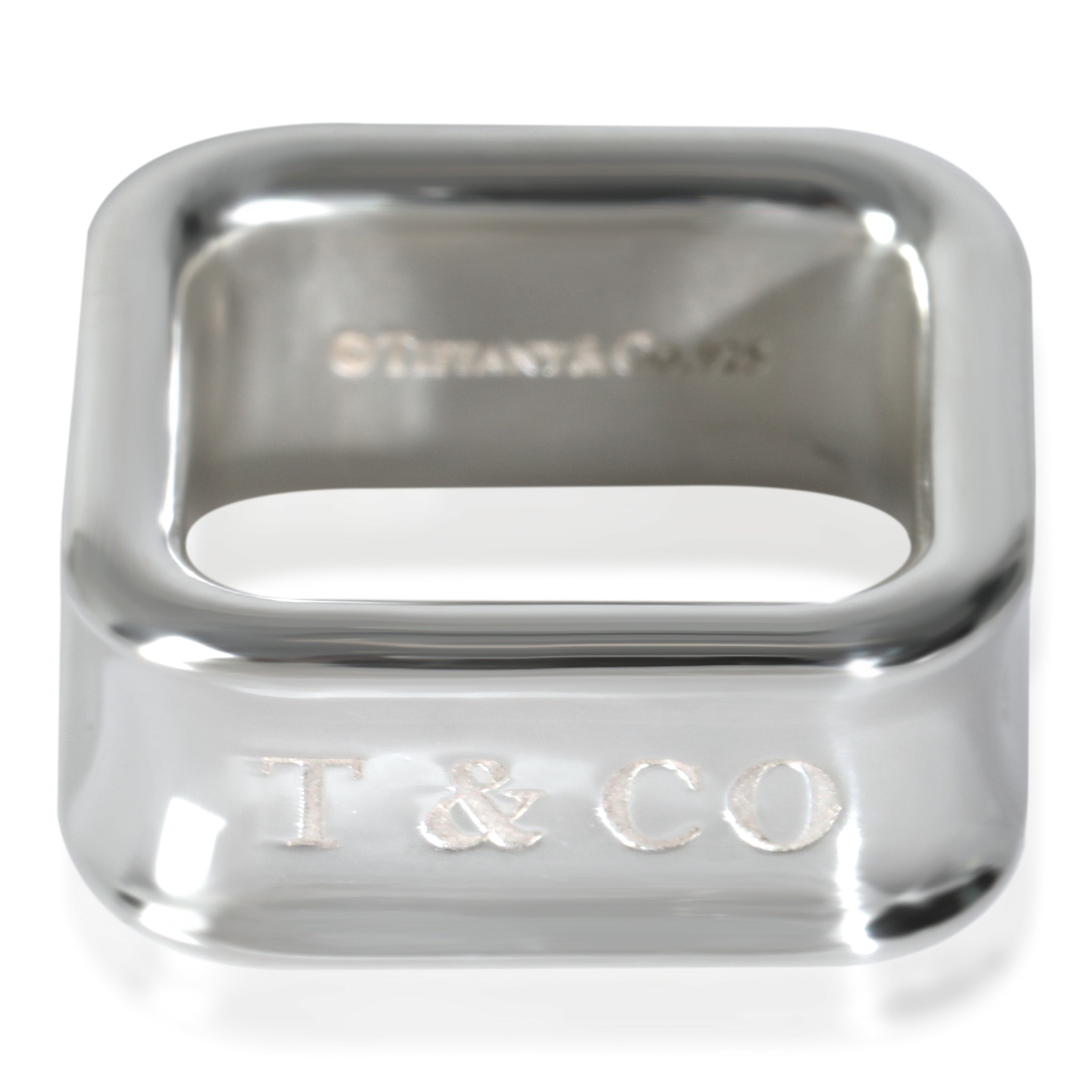Tiffany & Co. Sterling Silver  1837 Square Ring