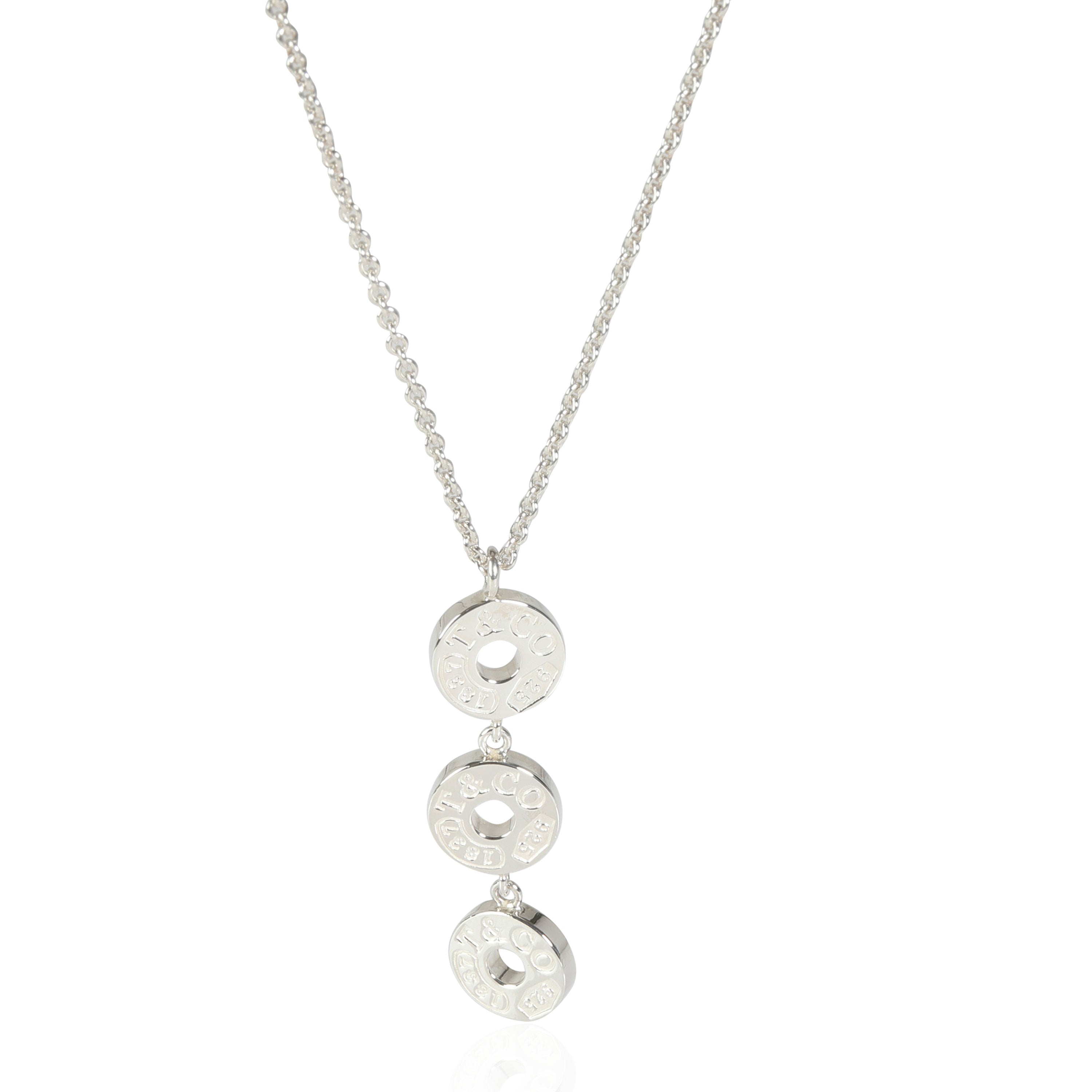 Tiffany & Co. Sterling Silver  1837 Triple Drop Pendant