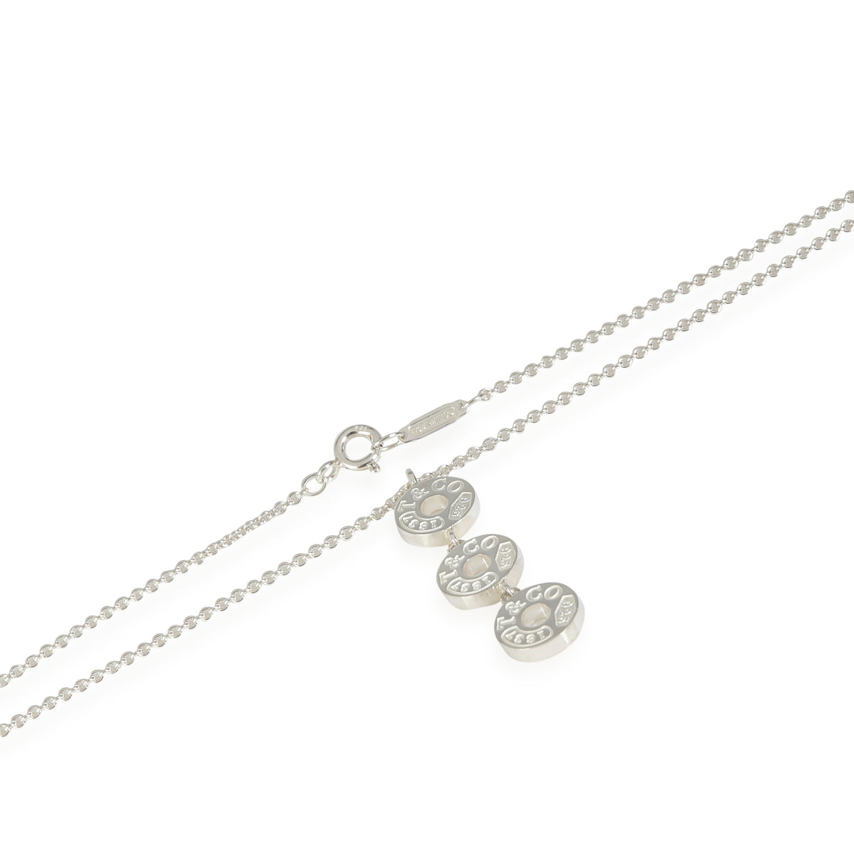 Tiffany & Co. Sterling Silver  1837 Triple Drop Pendant