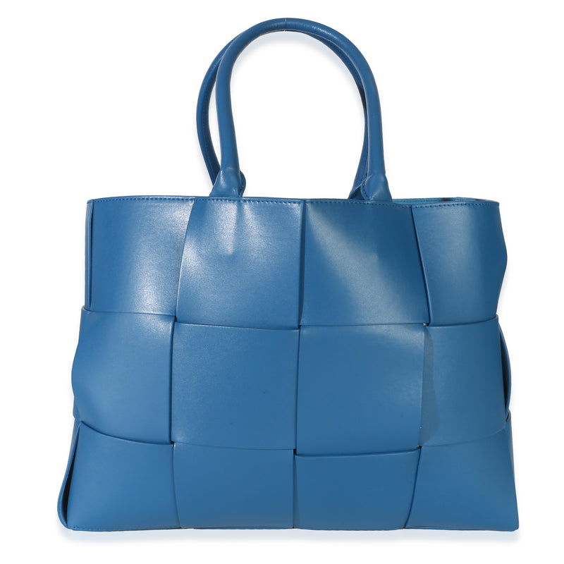 Bottega Veneta Blue Nappa Maxi Intrecciato Large Arco Tote Handbag id