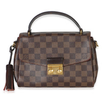 Louis Vuitton Damier Ebene Canvas Croisette Handbag fv