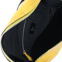 Fendi Yellow Calfskin FF 1974 Embossed Belt Bag Handbag