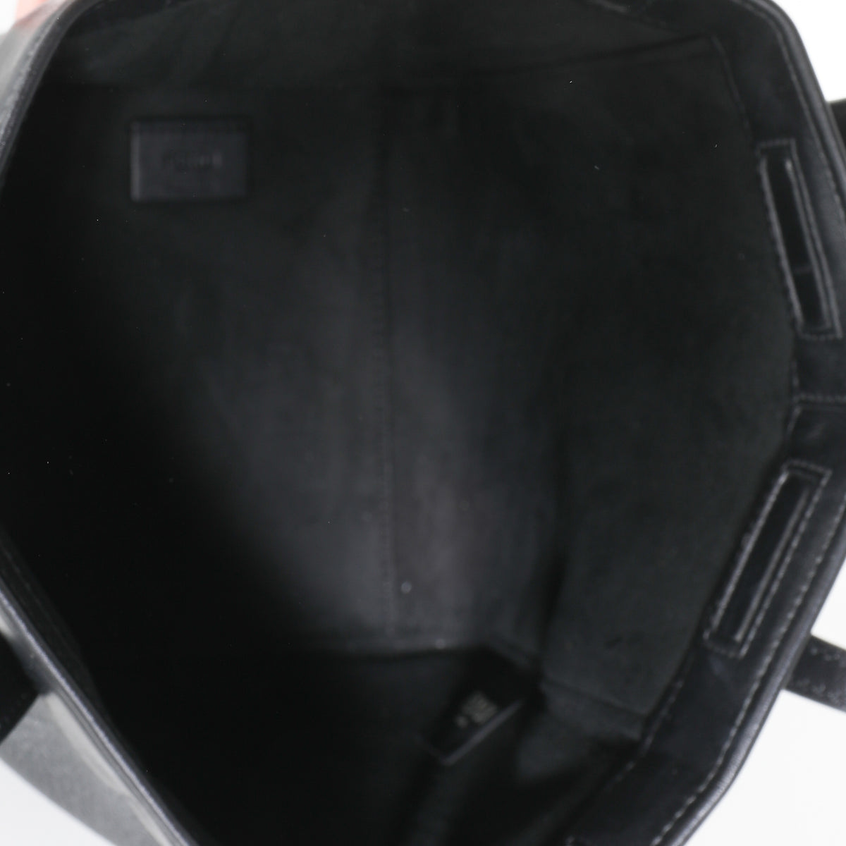 Fendi Black Vitello Mini Origami Tote Handbag