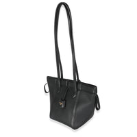 Fendi Black Vitello Mini Origami Tote Handbag