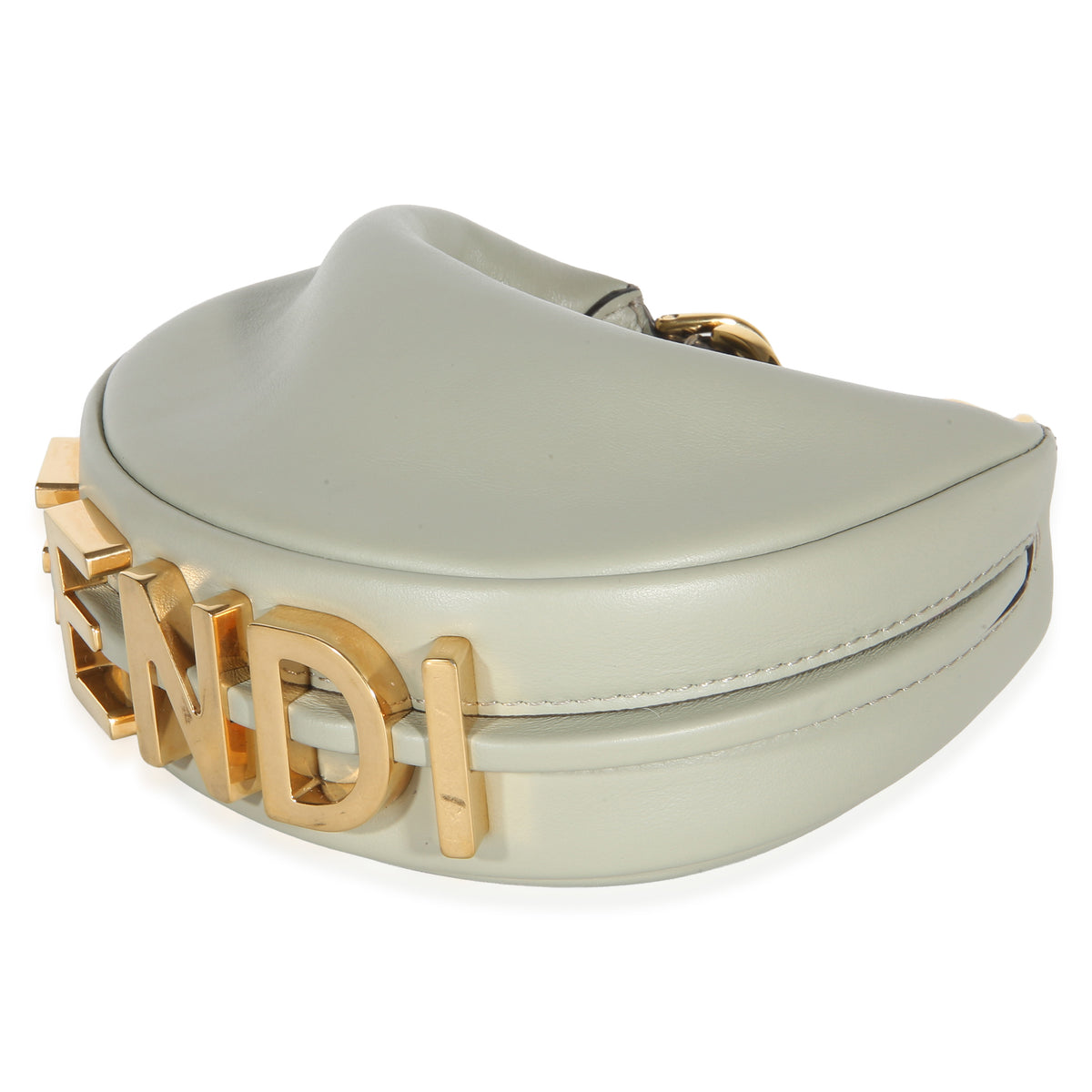 Fendi Mento Vitello Grace Nano graphy Hobo Handbag 6