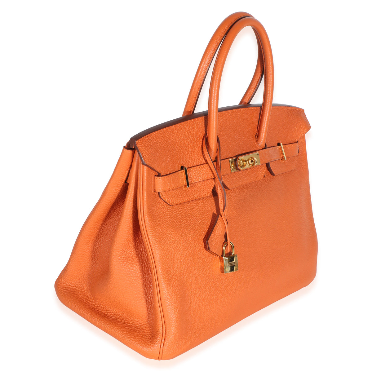 Hermès Orange Togo Birkin 35 GHW Handbag 3