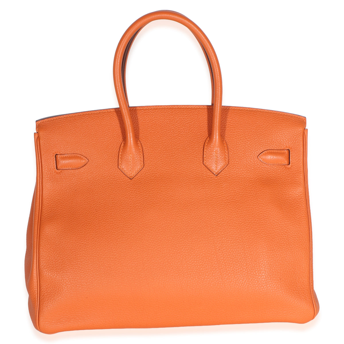 Hermès Orange Togo Birkin 35 GHW Handbag 4