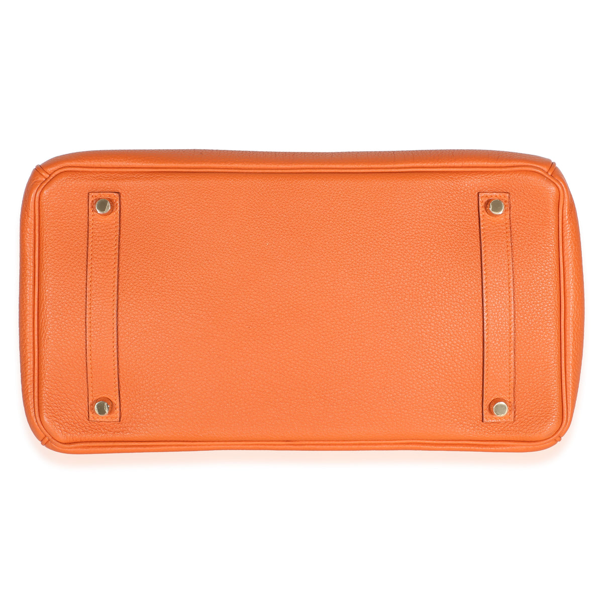 Hermès Orange Togo Birkin 35 GHW Handbag 5
