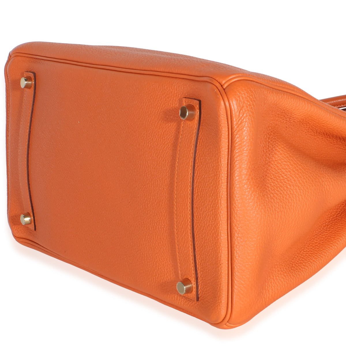 Hermès Orange Togo Birkin 35 GHW Handbag 6