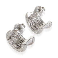 BVLGARI White Gold Diamond B.zero1 Hoop Earrings 3