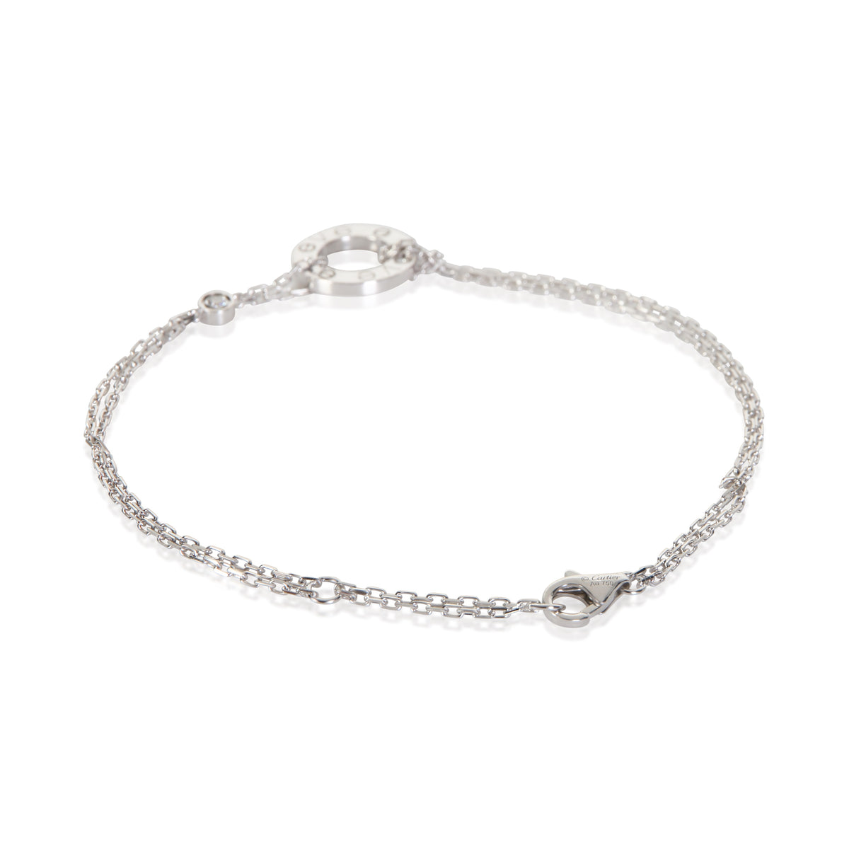 Cartier White Gold Diamond Love Bracelet 3