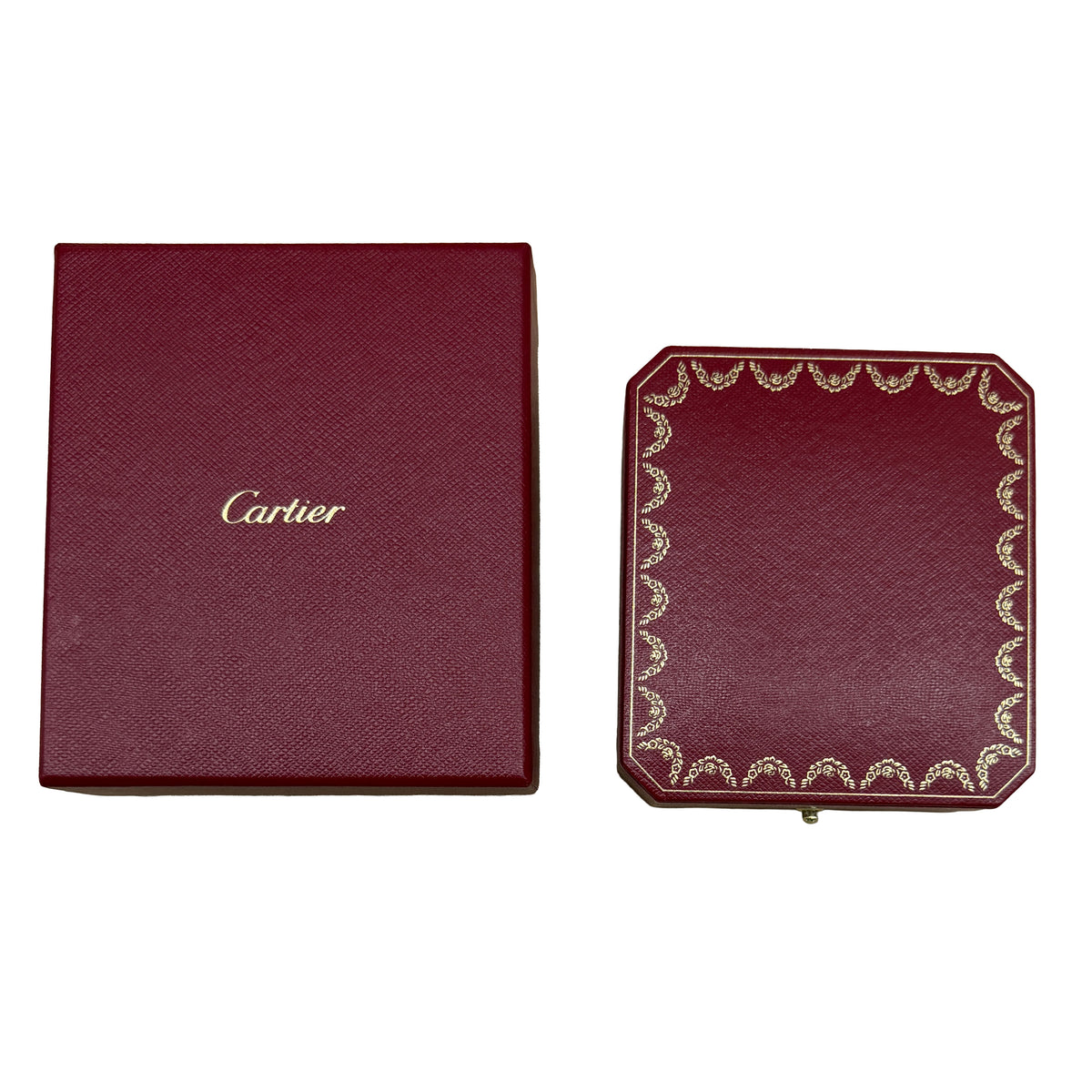 Cartier Sterling Silver Santos de  Cufflinks box