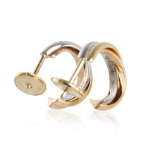 Cartier 3 Tone Gold Trinity Earrings 4