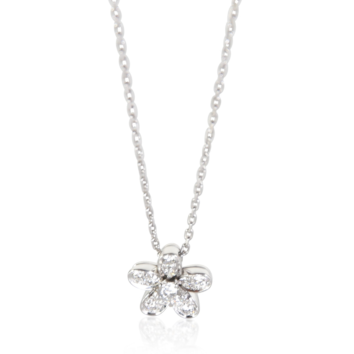 Van Cleef & Arpels White Gold Diamond Socrate Pendant fv