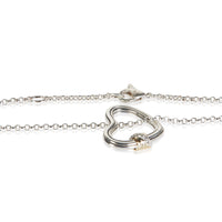 John Hardy Yellow Gold & Sterling Silver Diamond Bamboo Heart Pendant 2